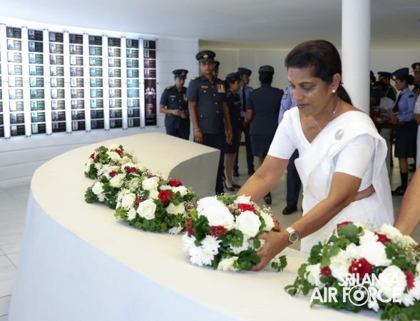 SLAF FALLEN WAR HEROES HONOURED AT THE WAR HEROES MONUMENT SLAF TRADE TRAINING SCHOOL, EKALA